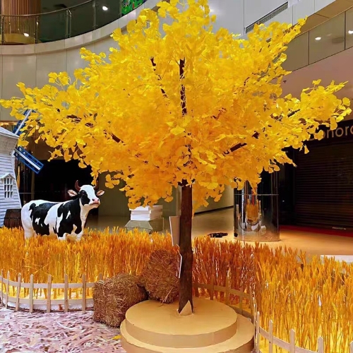 artificial ginkgo fall trees